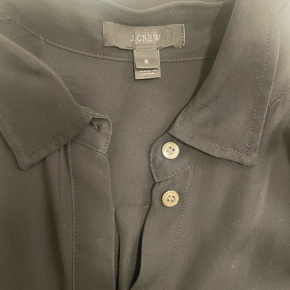 J Crew size 6 silk tunic blouse - Picture 3 of 10